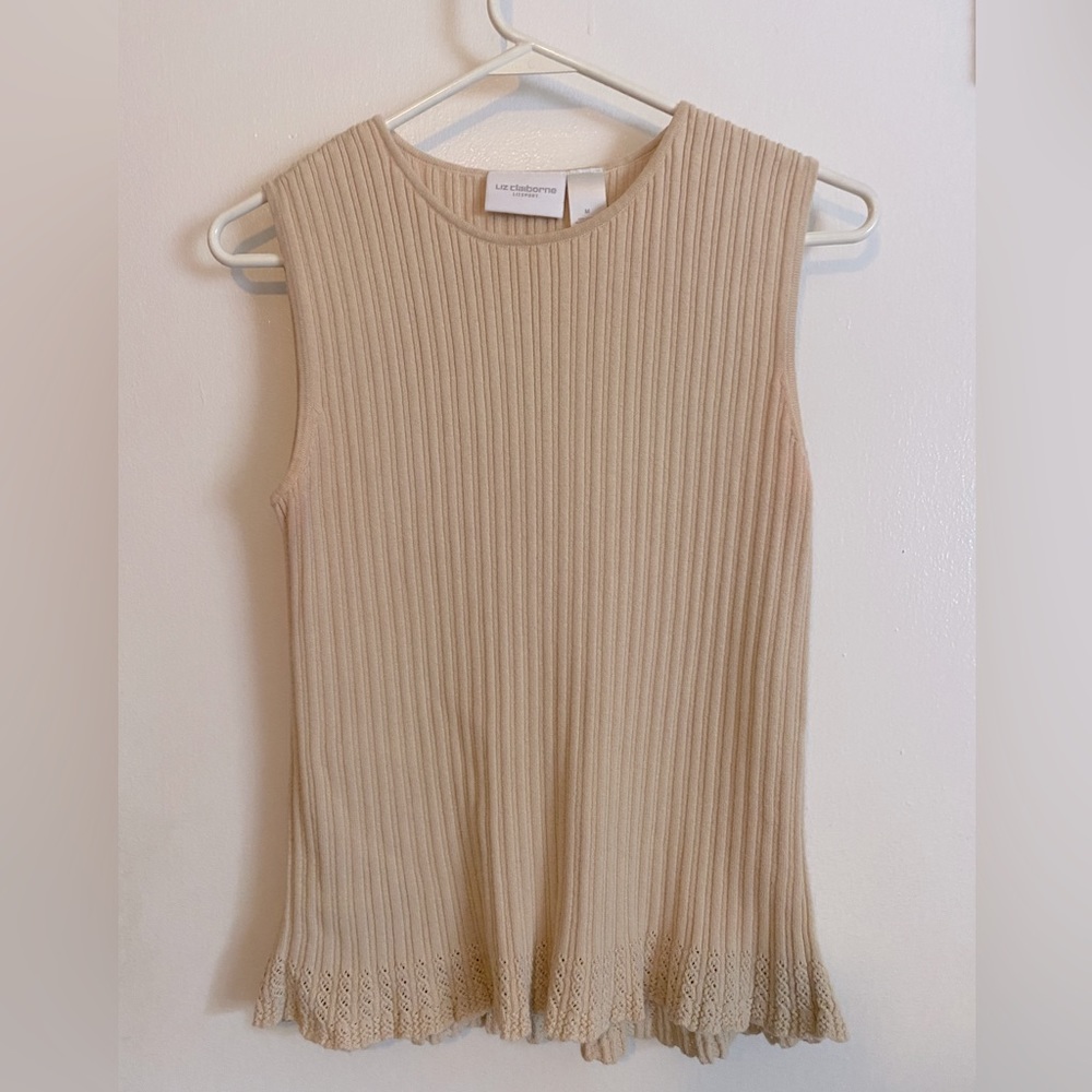 Liz Claiborne Sport sleeveless camisole sweater in Medium